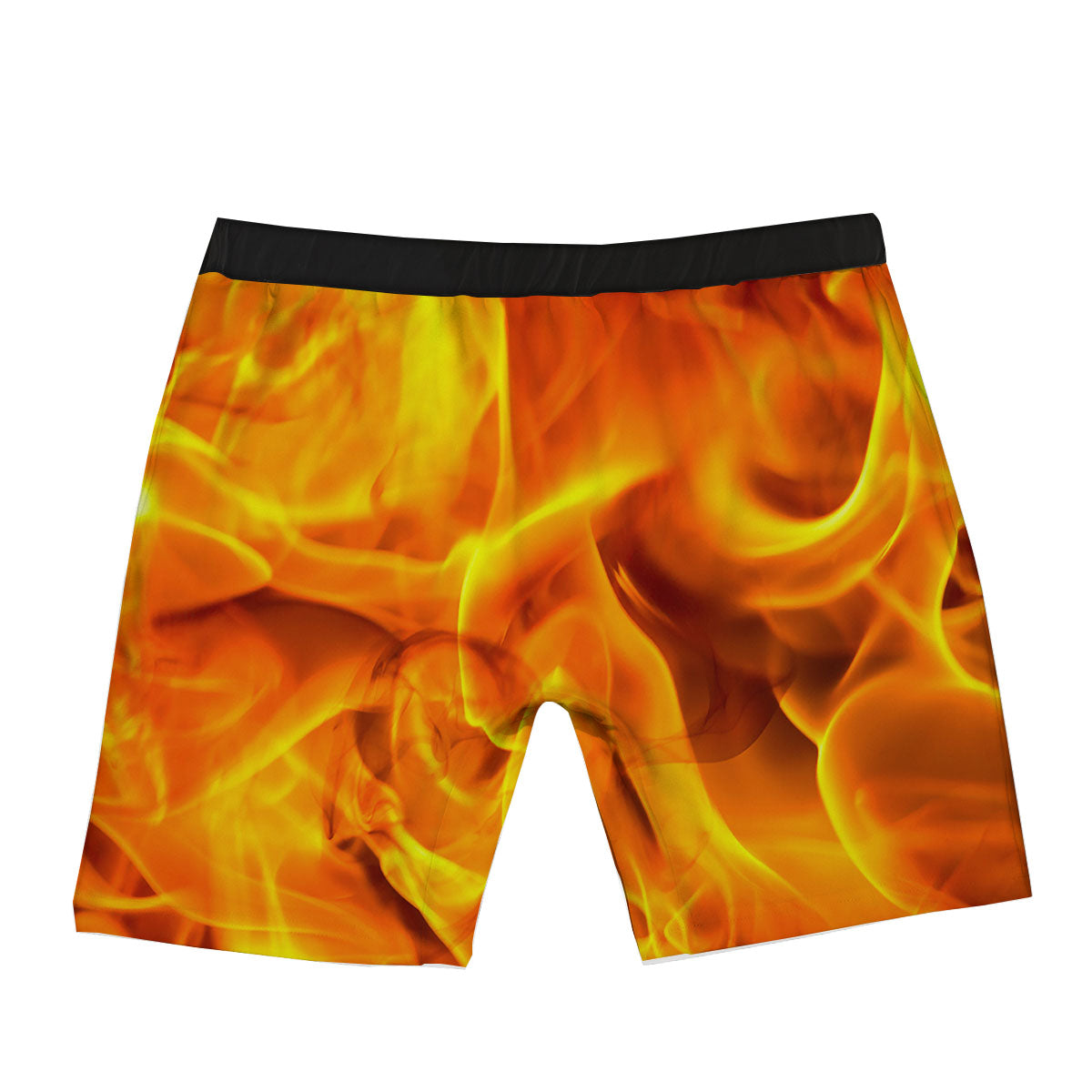 Burning Fire Flame Print Boxer Briefs-grizzshop