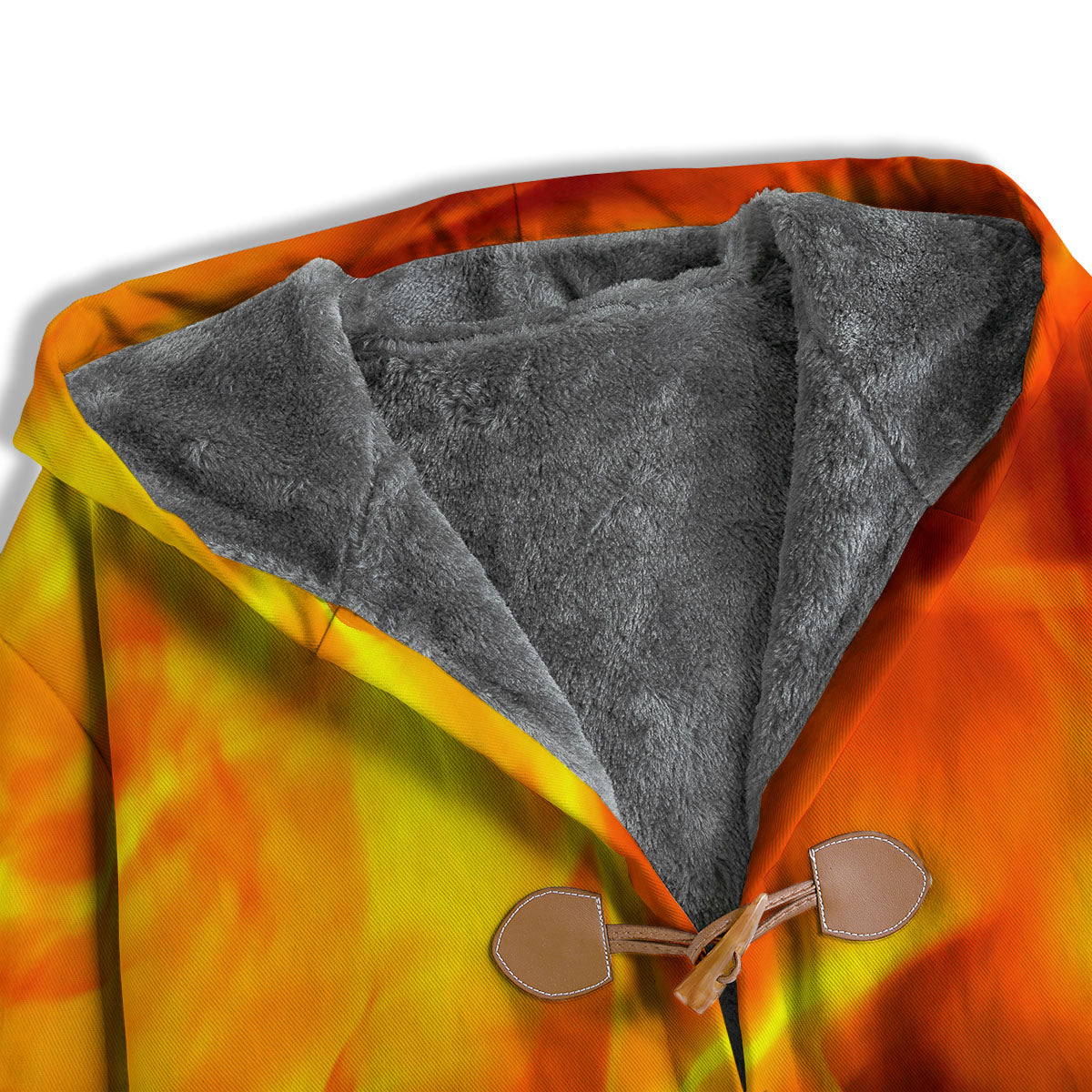 Burning Fire Flame Print Men's Windbreaker Jacket-grizzshop