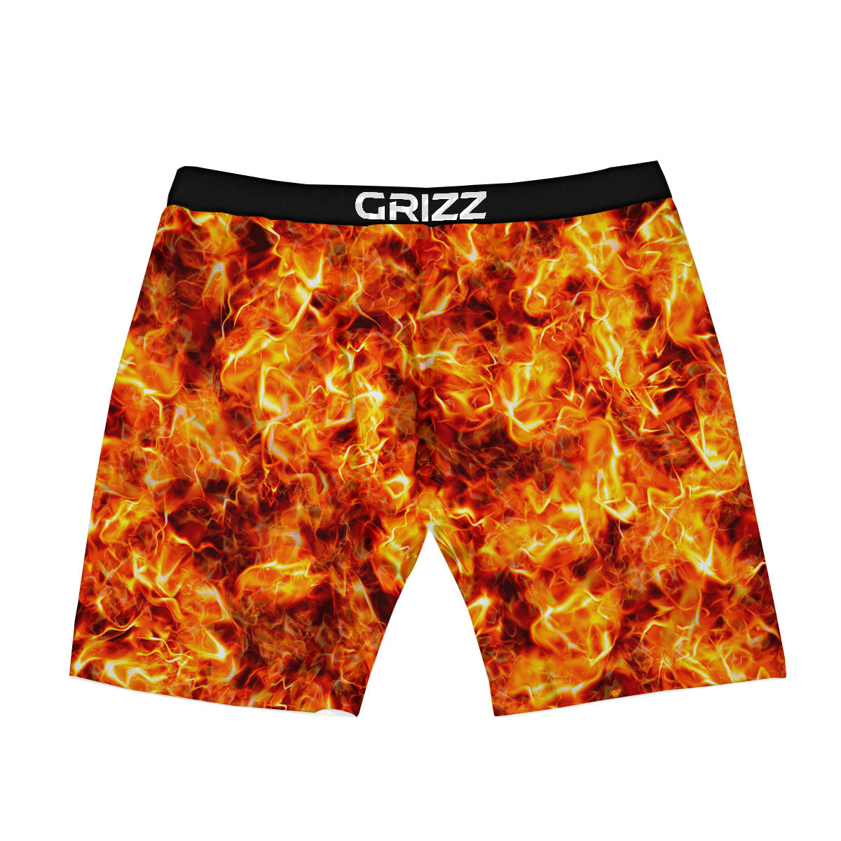 Burning Lava Print Boxer Briefs-grizzshop