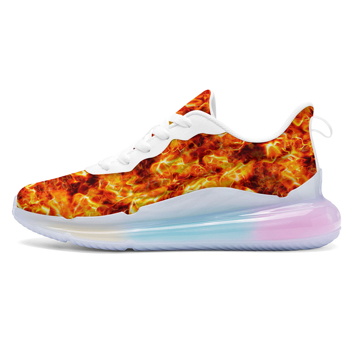 Burning Lava Print Running Sneakers-grizzshop