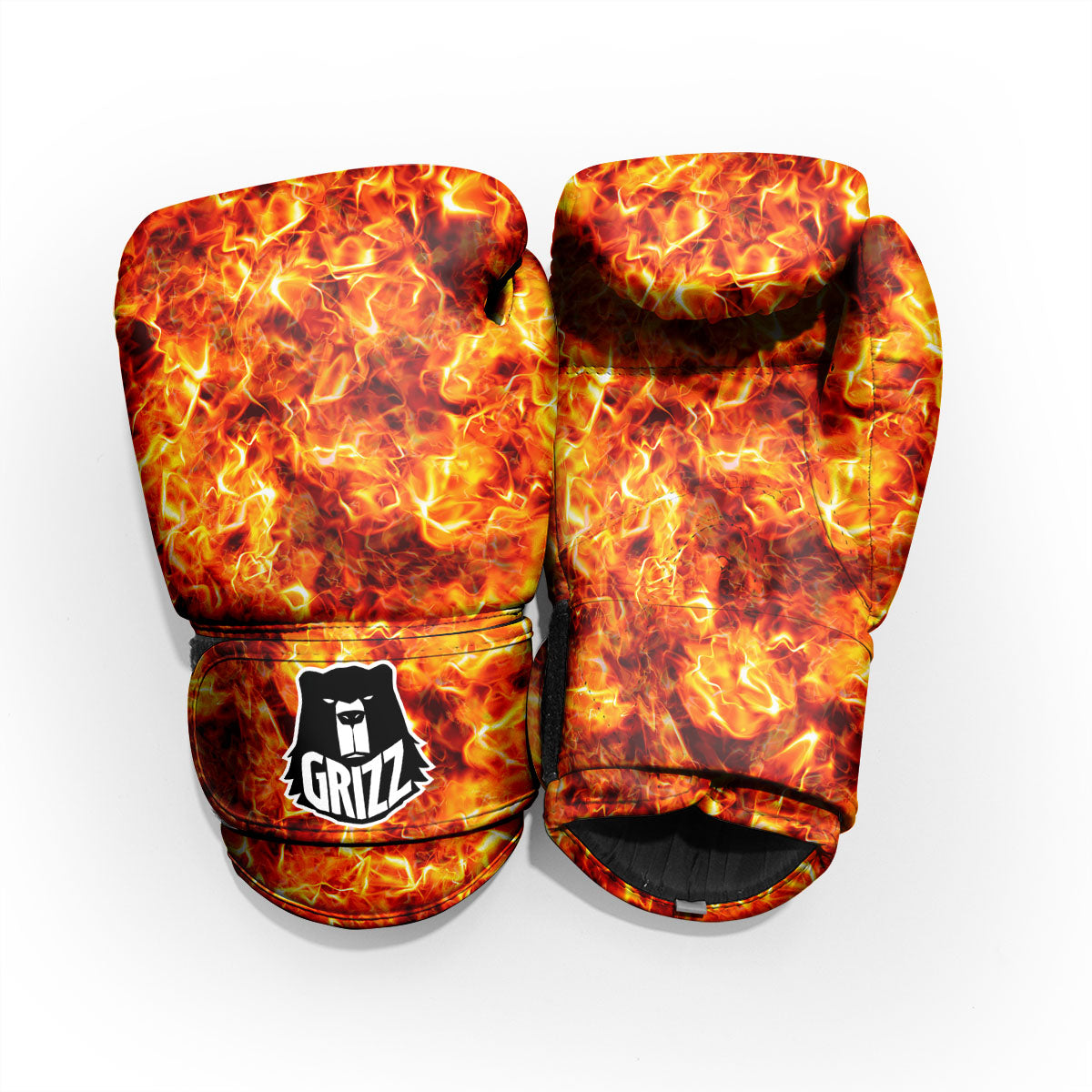 Burning Lava Print Pro Boxing Glove