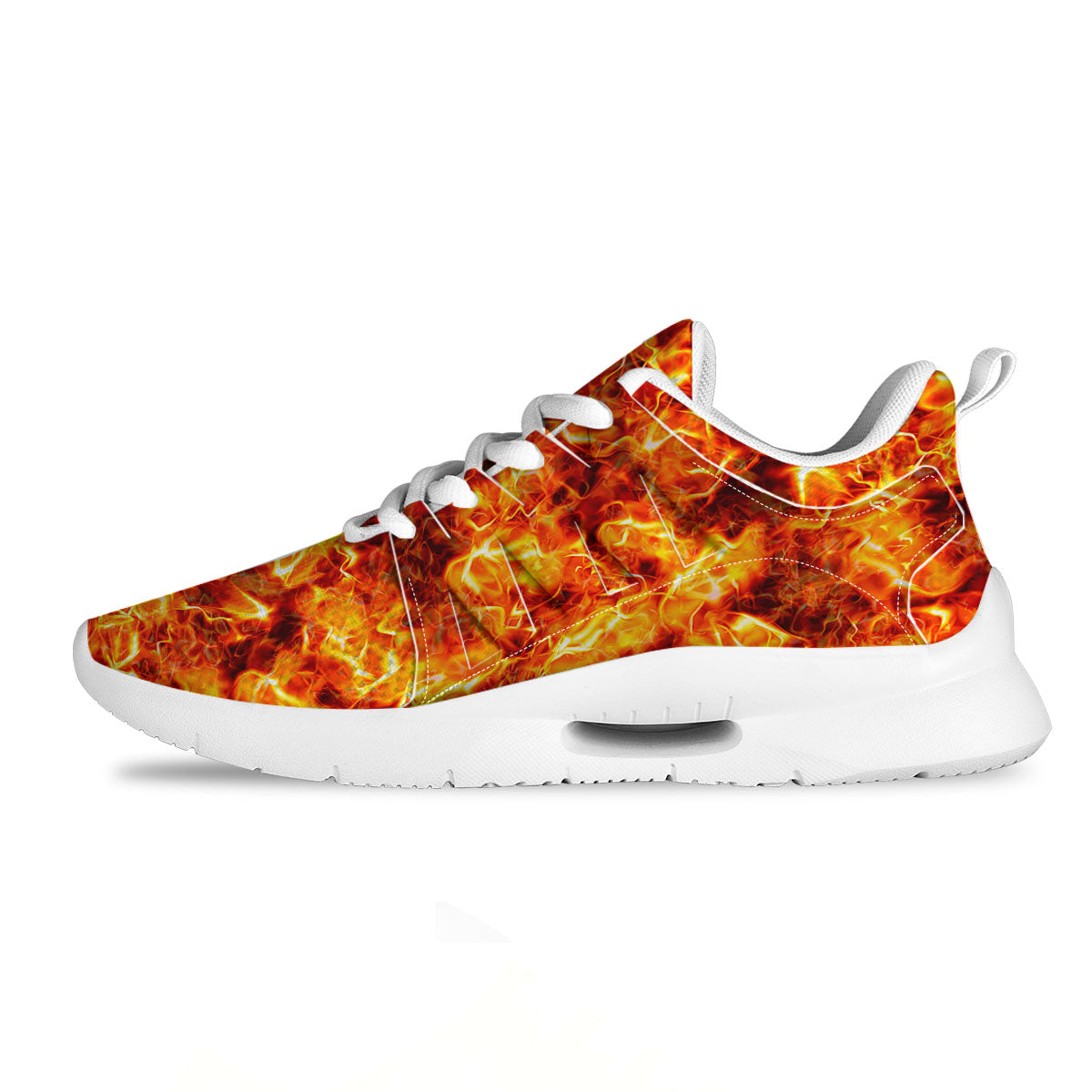 Burning Lava Print Tennis Shoes-grizzshop