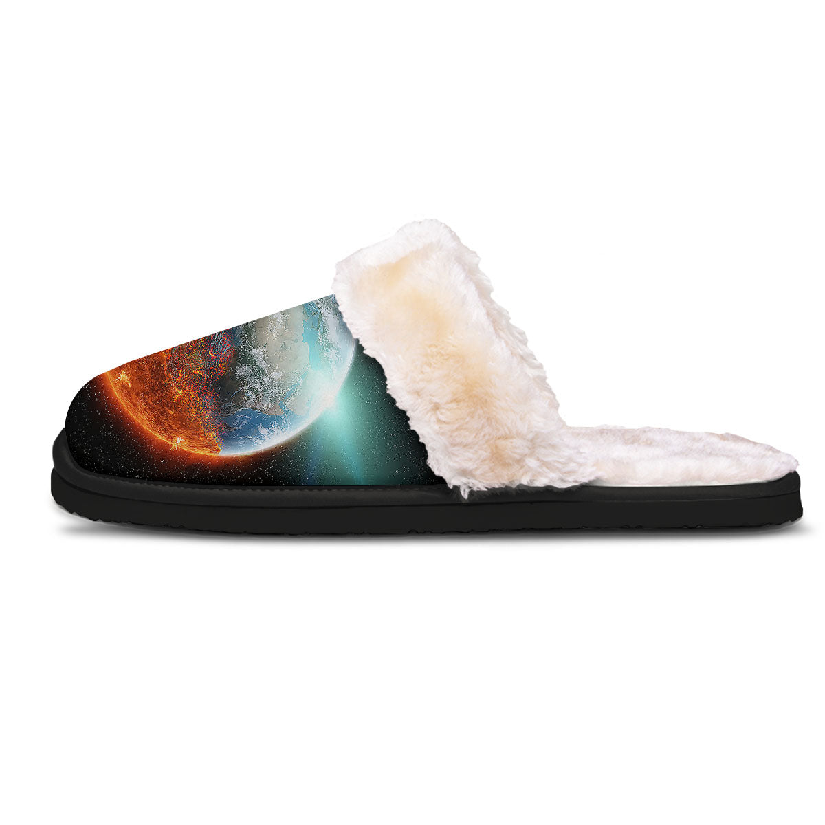 Burning Planet Print Slippers-grizzshop
