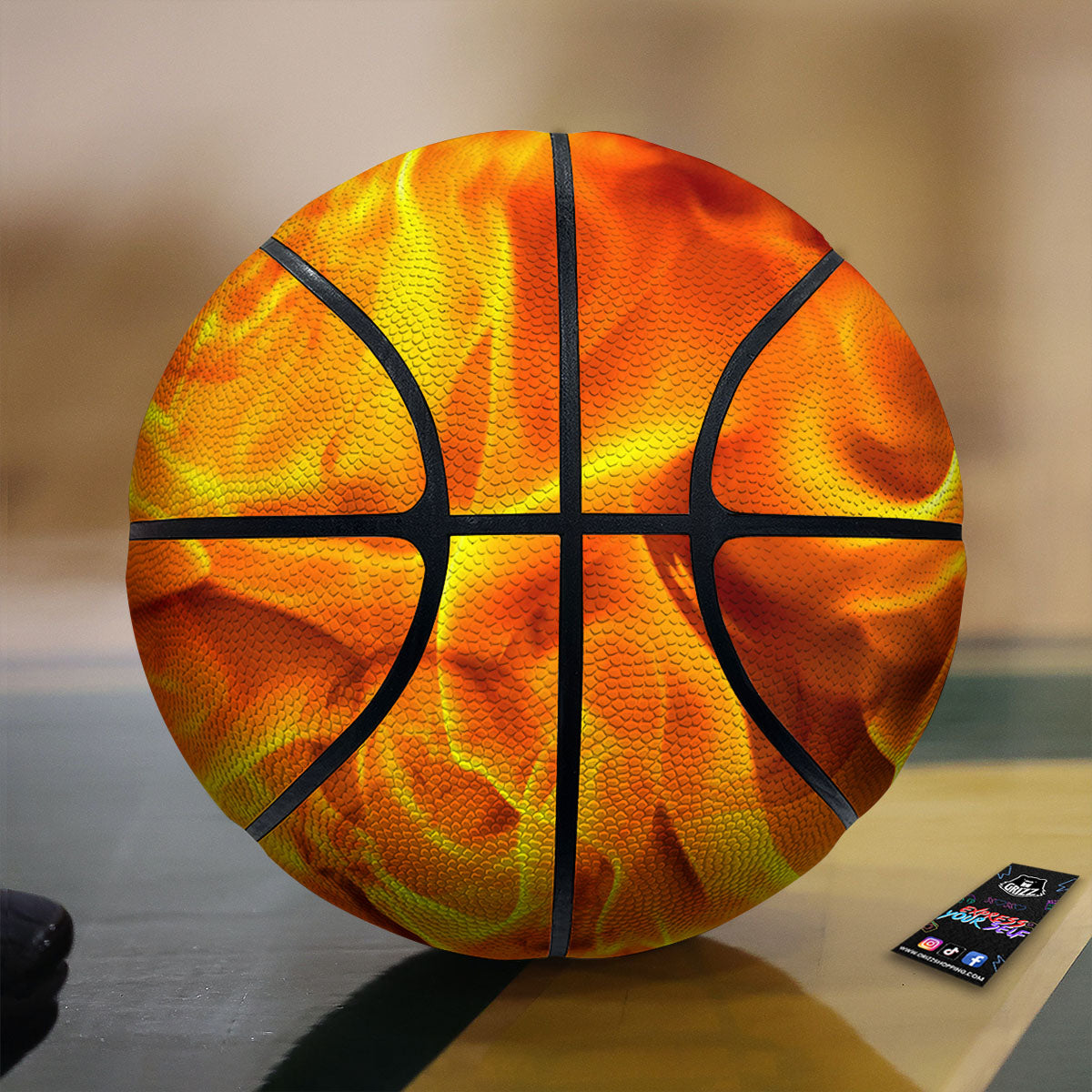 Buffalo Check Pink And Black Print Basketball