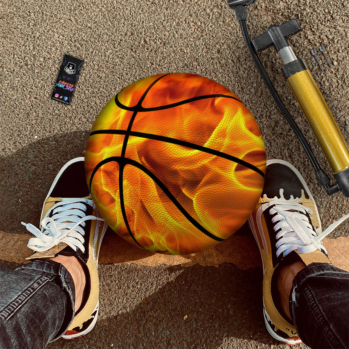 Buffalo Check Pink And Black Print Basketball