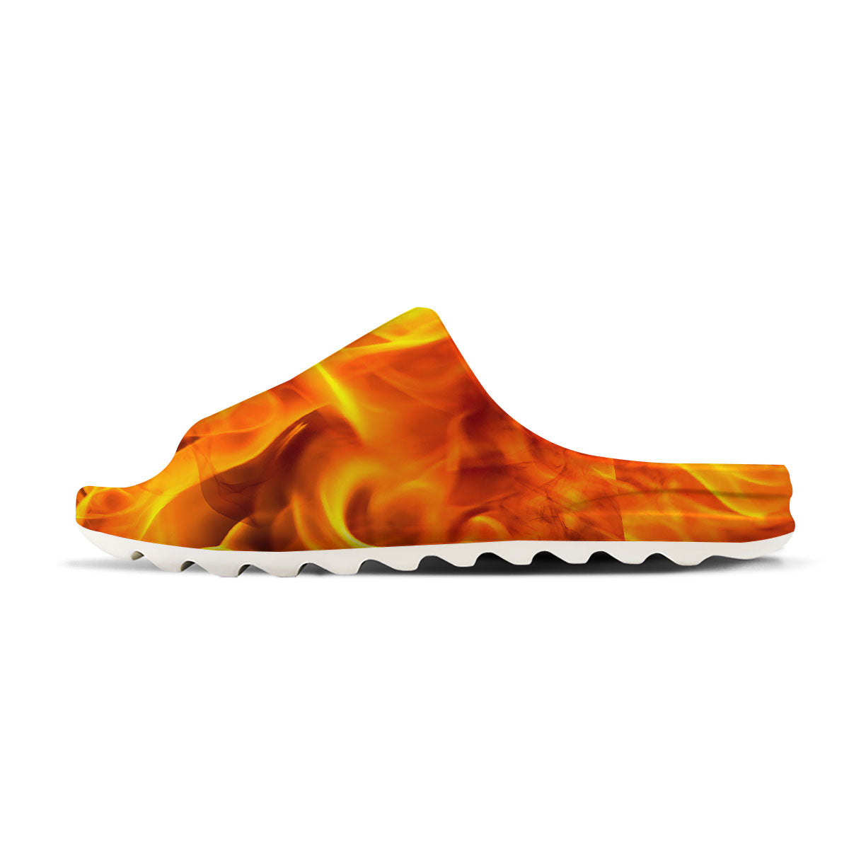 Burning Fire Flame Print Sandals-grizzshop