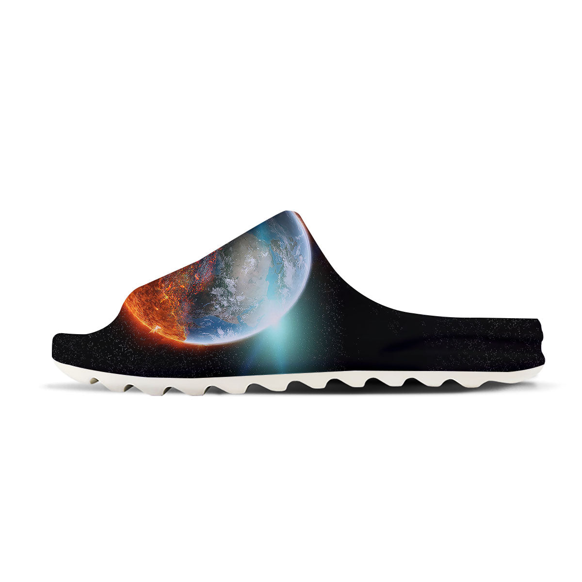 Burning Planet Print Sandals-grizzshop