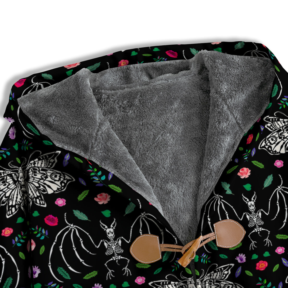 Butterflies And Skeletons of Bats Print Pattern Men's Windbreaker Jacket-grizzshop