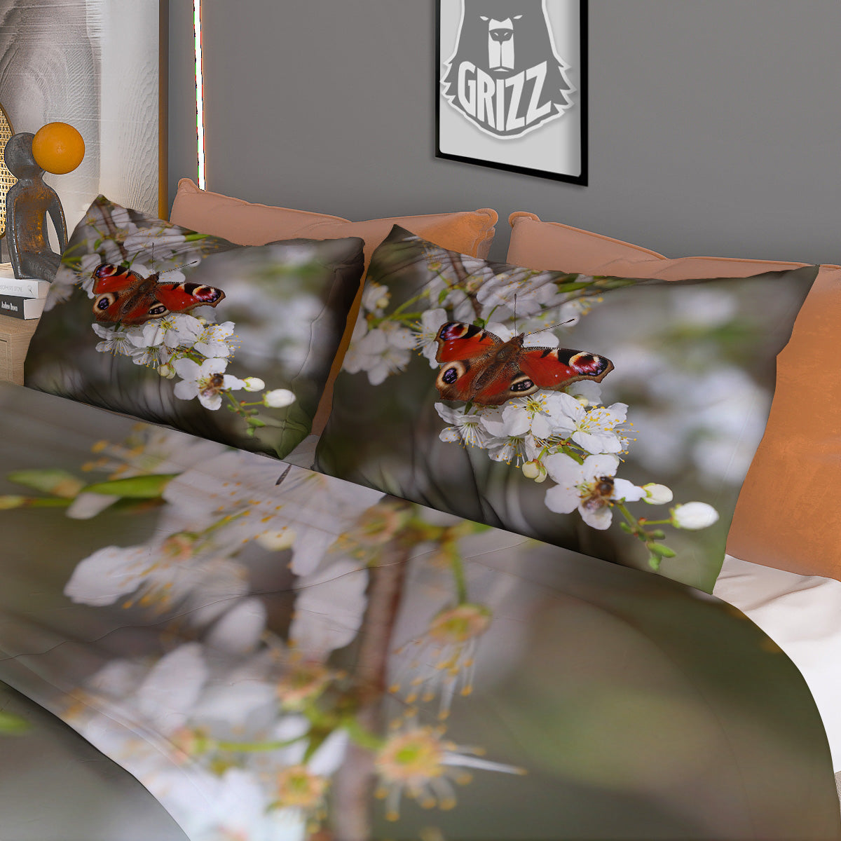 Capricorn Sign Black And Gold Print Duvet Cover Bedding Set