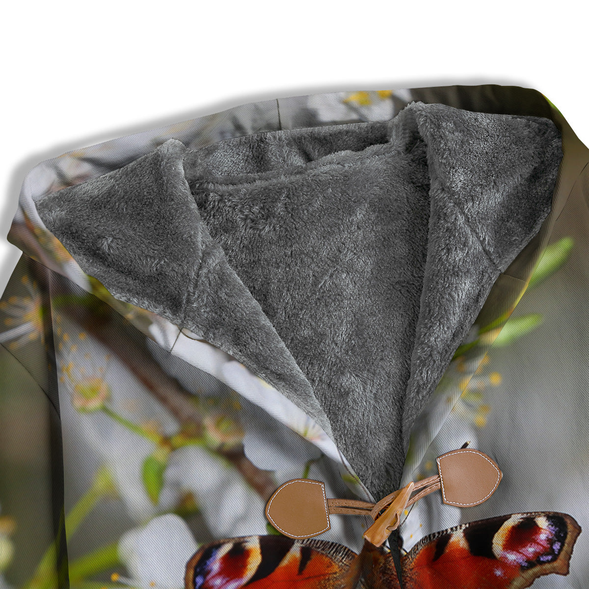 Butterfly Blossom Flower Print Men's Windbreaker Jacket-grizzshop