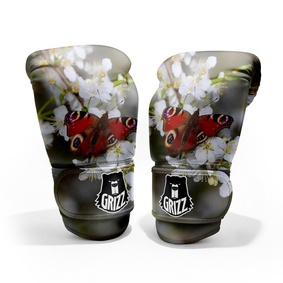 Butterfly Blossom Flower Print Pro Boxing Glove
