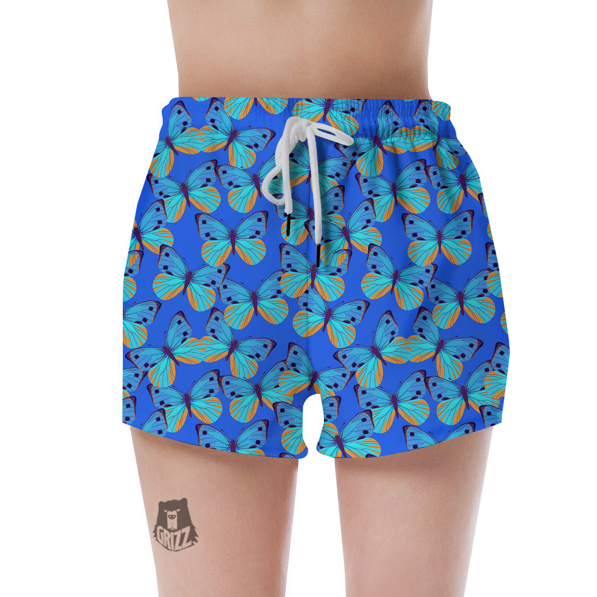 Manatee Pattern Print Women's Shorts