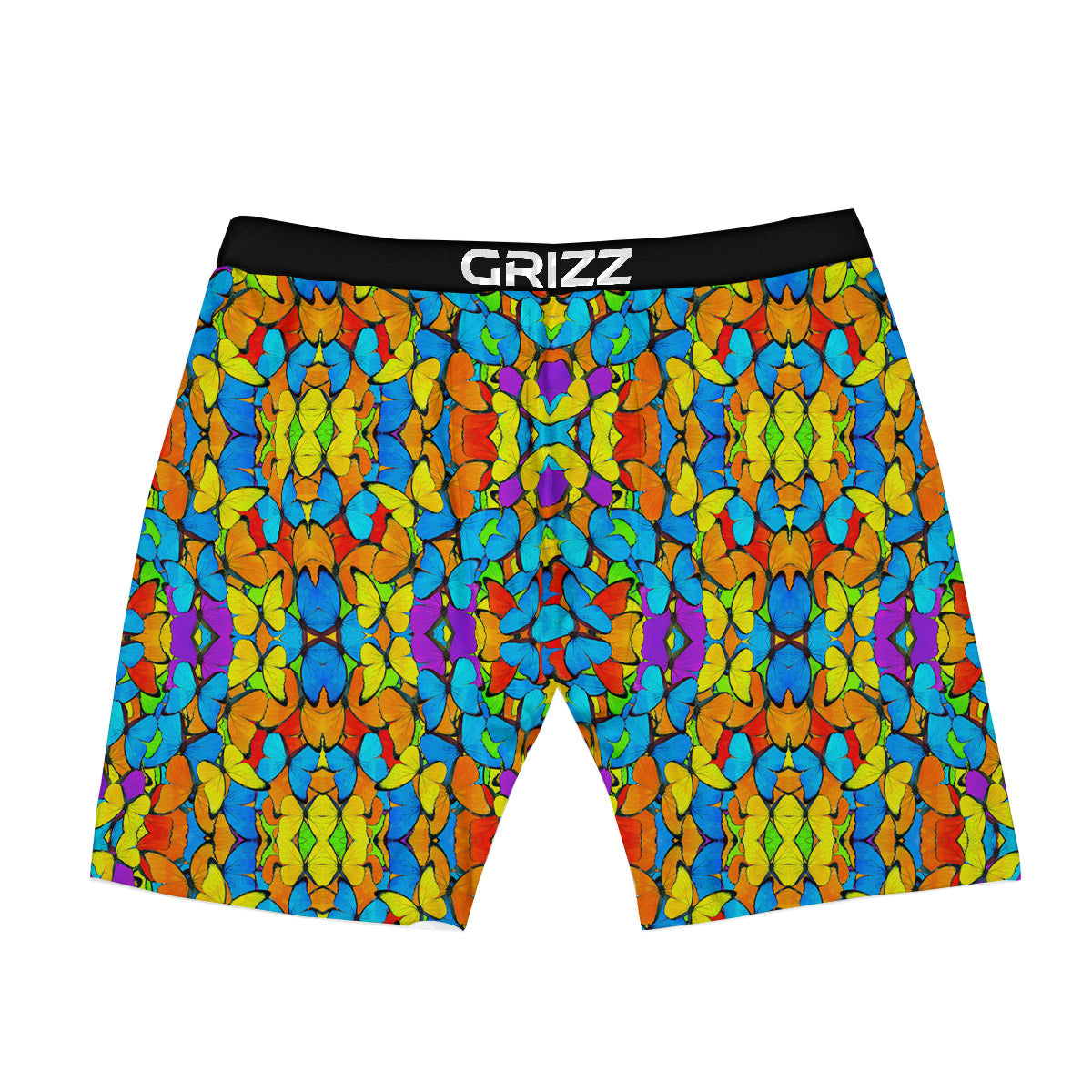 Butterfly Colorful Print Pattern Boxer Briefs-grizzshop