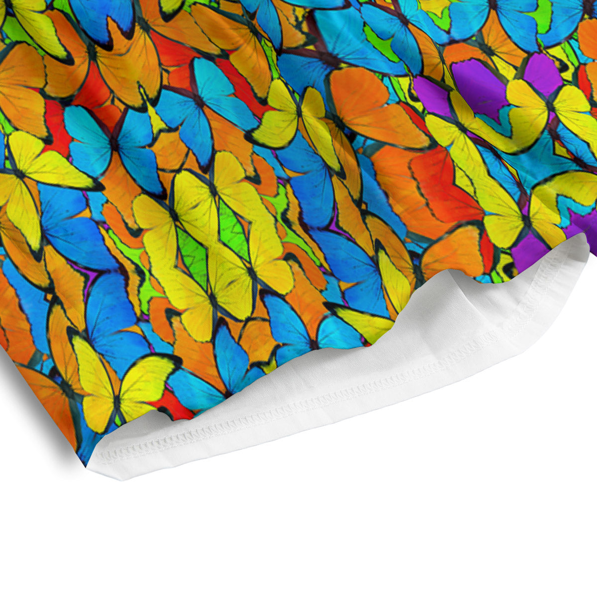 Butterfly Colorful Print Pattern Men's Athletic Shorts