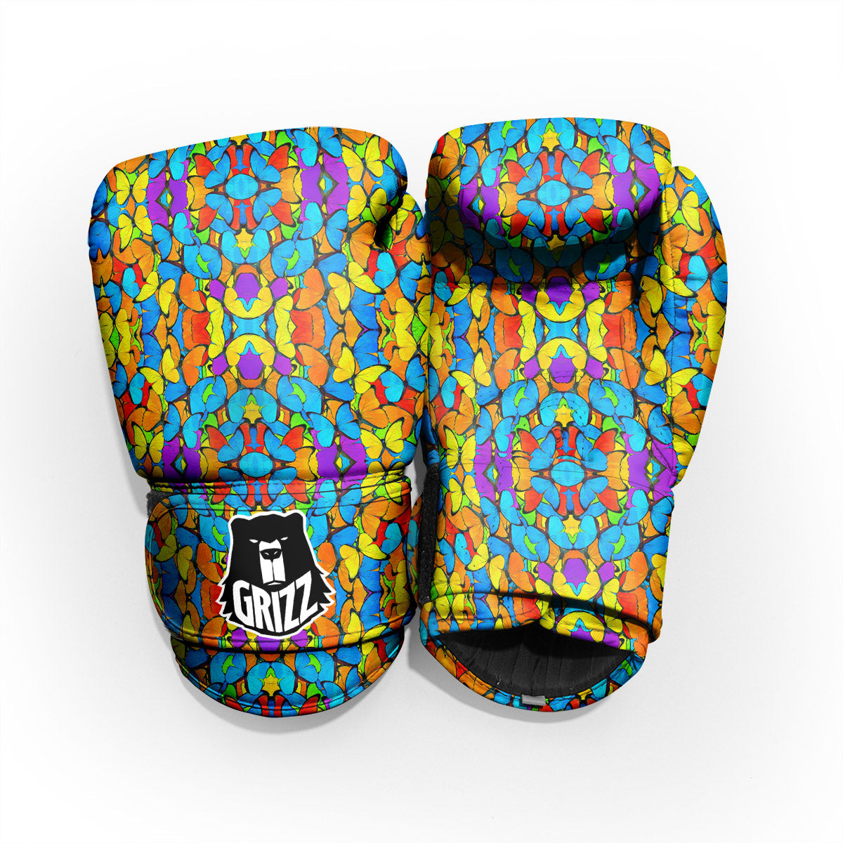 Butterfly Colorful Print Pattern Pro Boxing Glove