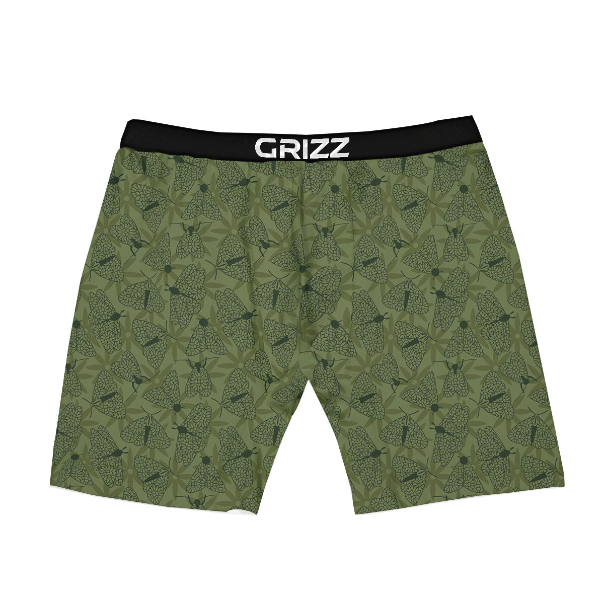 Butterfly Monarch Green Print Pattern Boxer Briefs-grizzshop