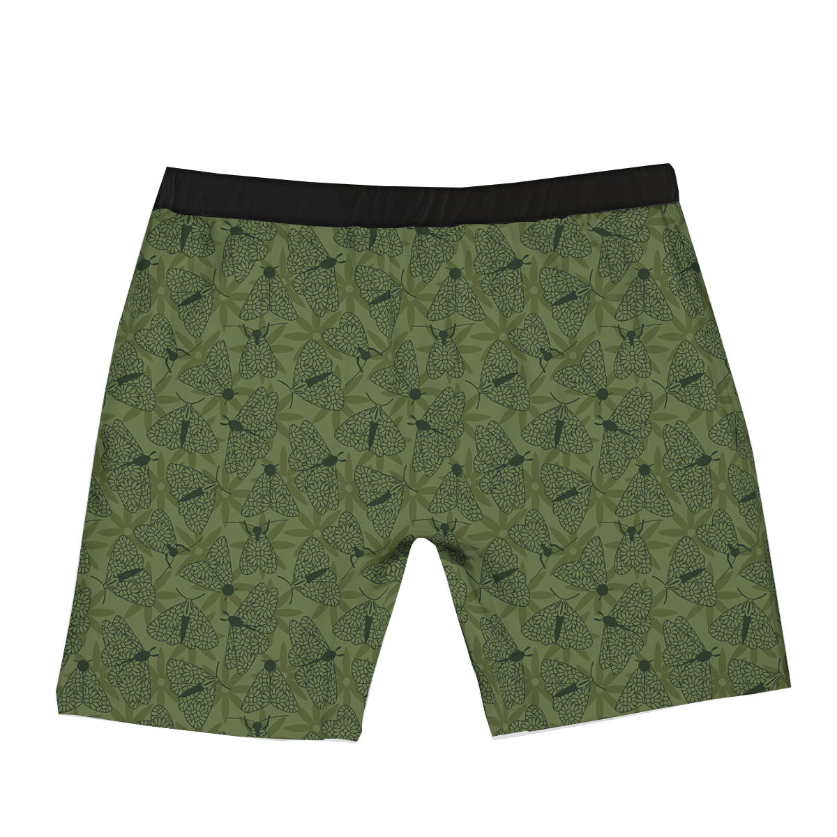 Butterfly Monarch Green Print Pattern Boxer Briefs-grizzshop