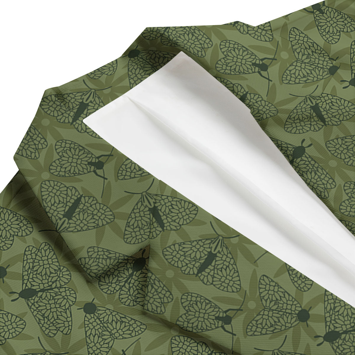 Butterfly Monarch Green Print Pattern Men's Blazer-grizzshop