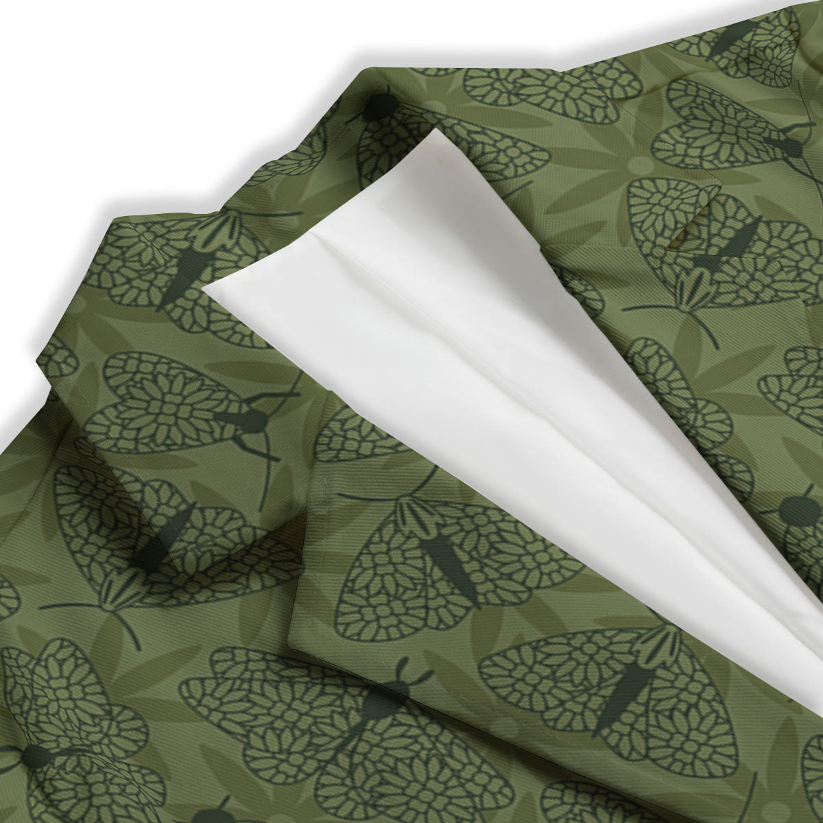 Butterfly Monarch Green Print Pattern Women's Blazer-grizzshop