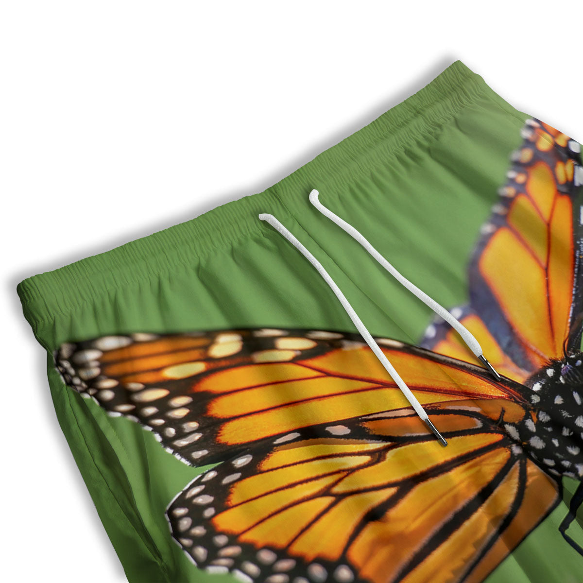 Butterfly Monarch Orange Print Men's Athletic Shorts