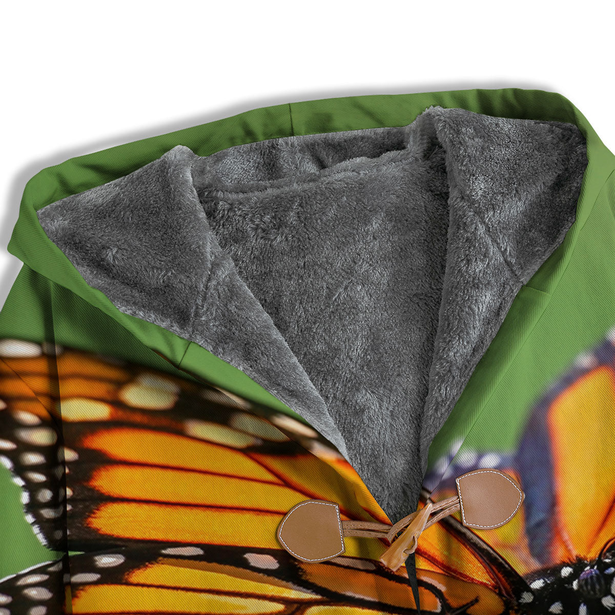 Butterfly Monarch Orange Print Men's Windbreaker Jacket-grizzshop
