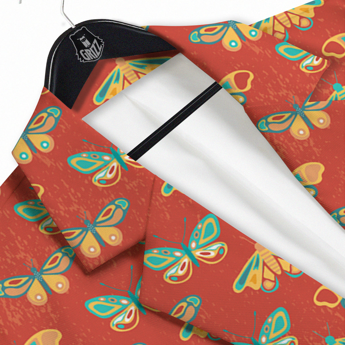 Butterfly Monarch Vintage Print Pattern Men's Sport Coat-grizzshop