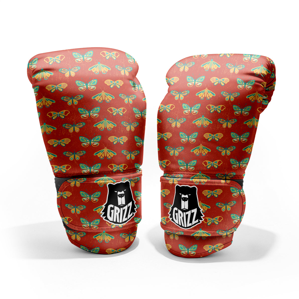 Butterfly Monarch Vintage Print Pattern Pro Boxing Glove
