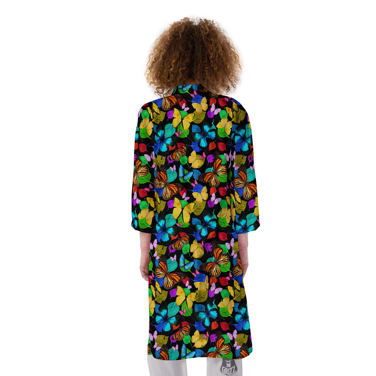 Butterfly Rainbow Print Pattern Kimono-grizzshop