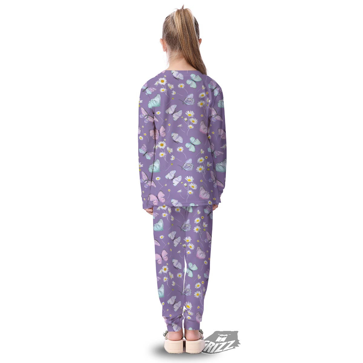 Butterfly Spring Print Pattern Kid's Pajamas-grizzshop