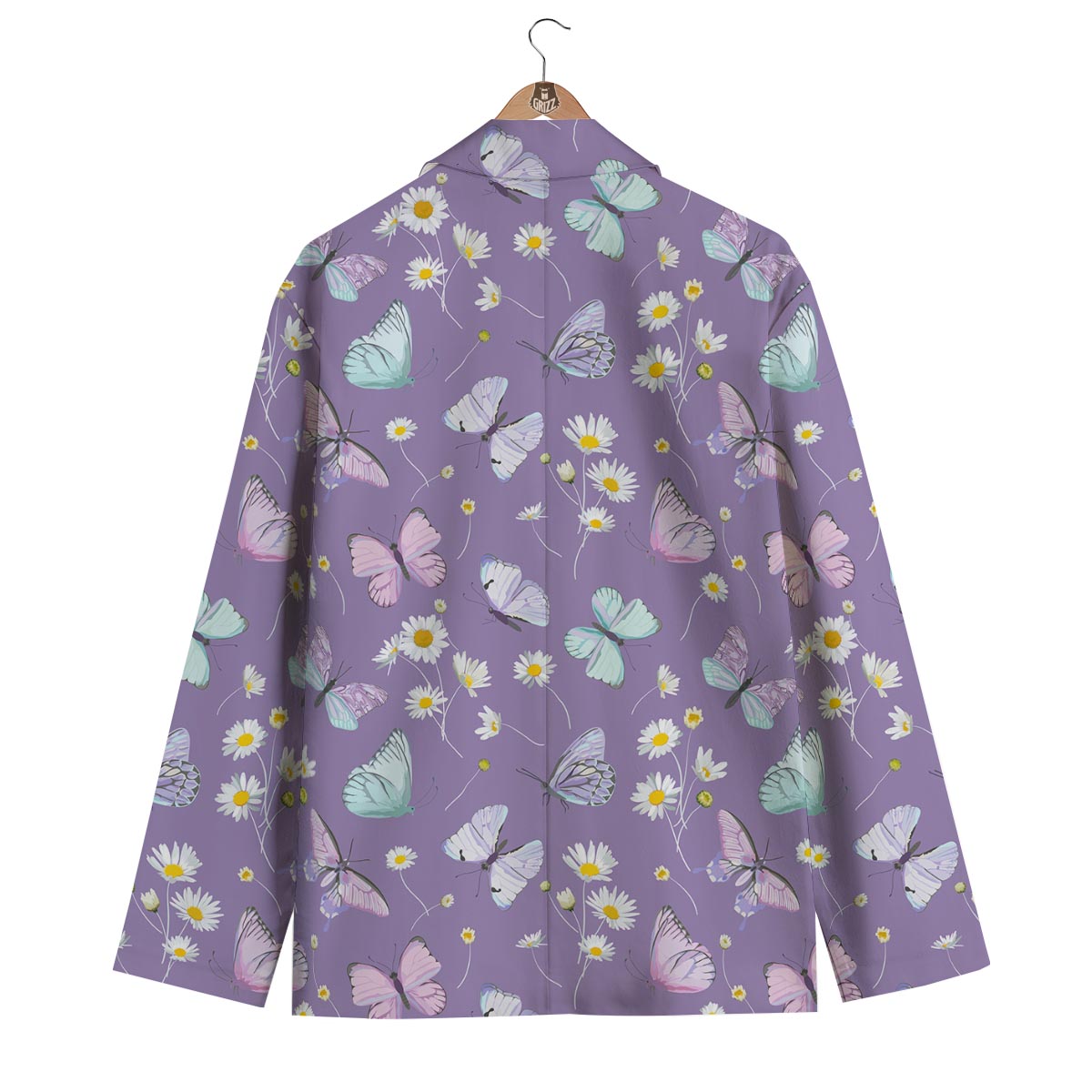 Butterfly Spring Print Pattern Men's Blazer-grizzshop
