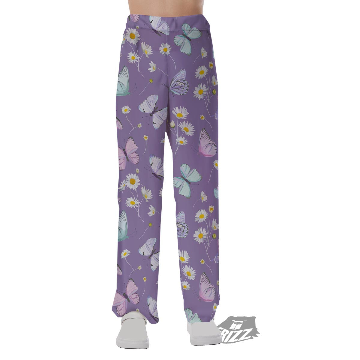 Butterfly Spring Print Pattern Pajama Pants-grizzshop