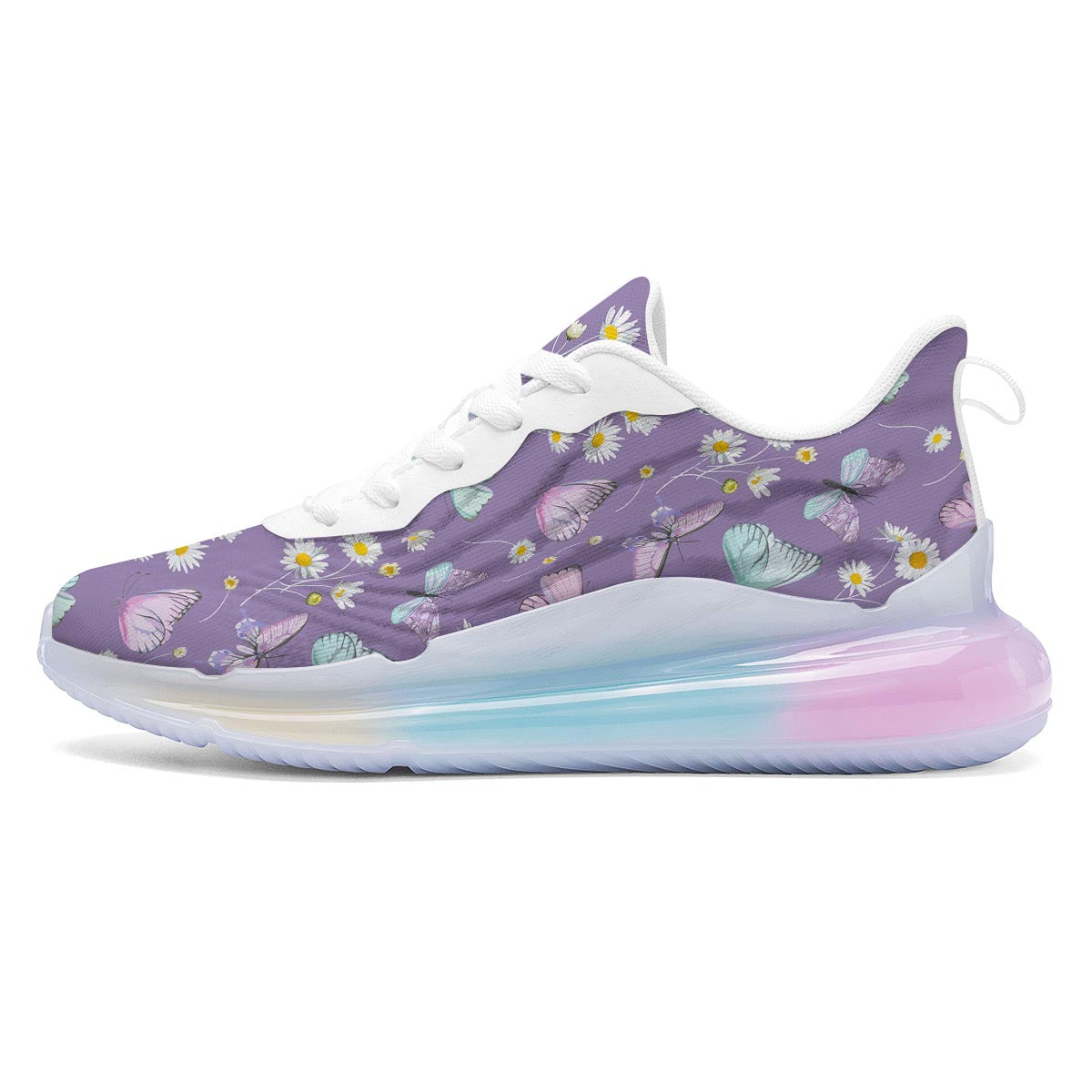 Butterfly Spring Print Pattern Running Sneakers-grizzshop