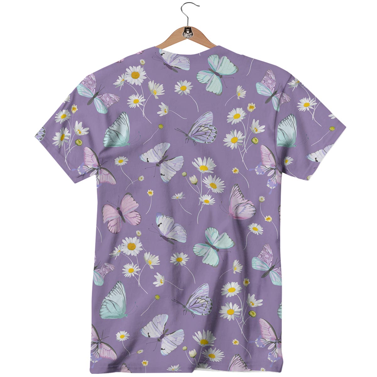 Butterfly Spring Print Pattern T-Shirt-grizzshop