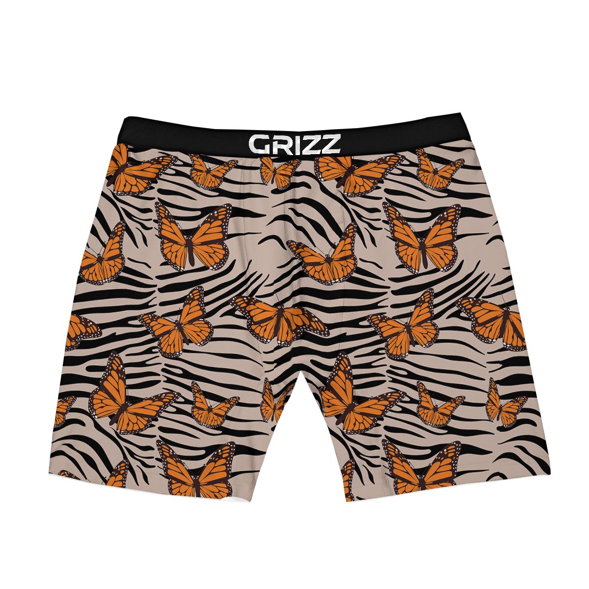 Butterfly Tiger Monarch Print Pattern Boxer Briefs-grizzshop