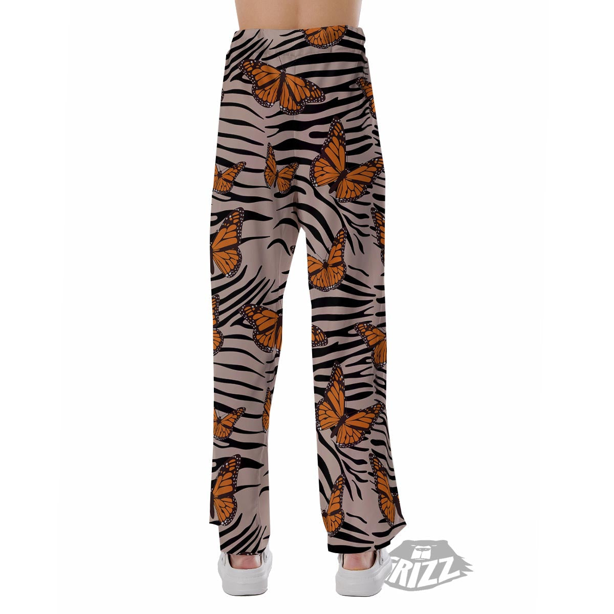 Butterfly Tiger Monarch Print Pattern Pajama Pants-grizzshop
