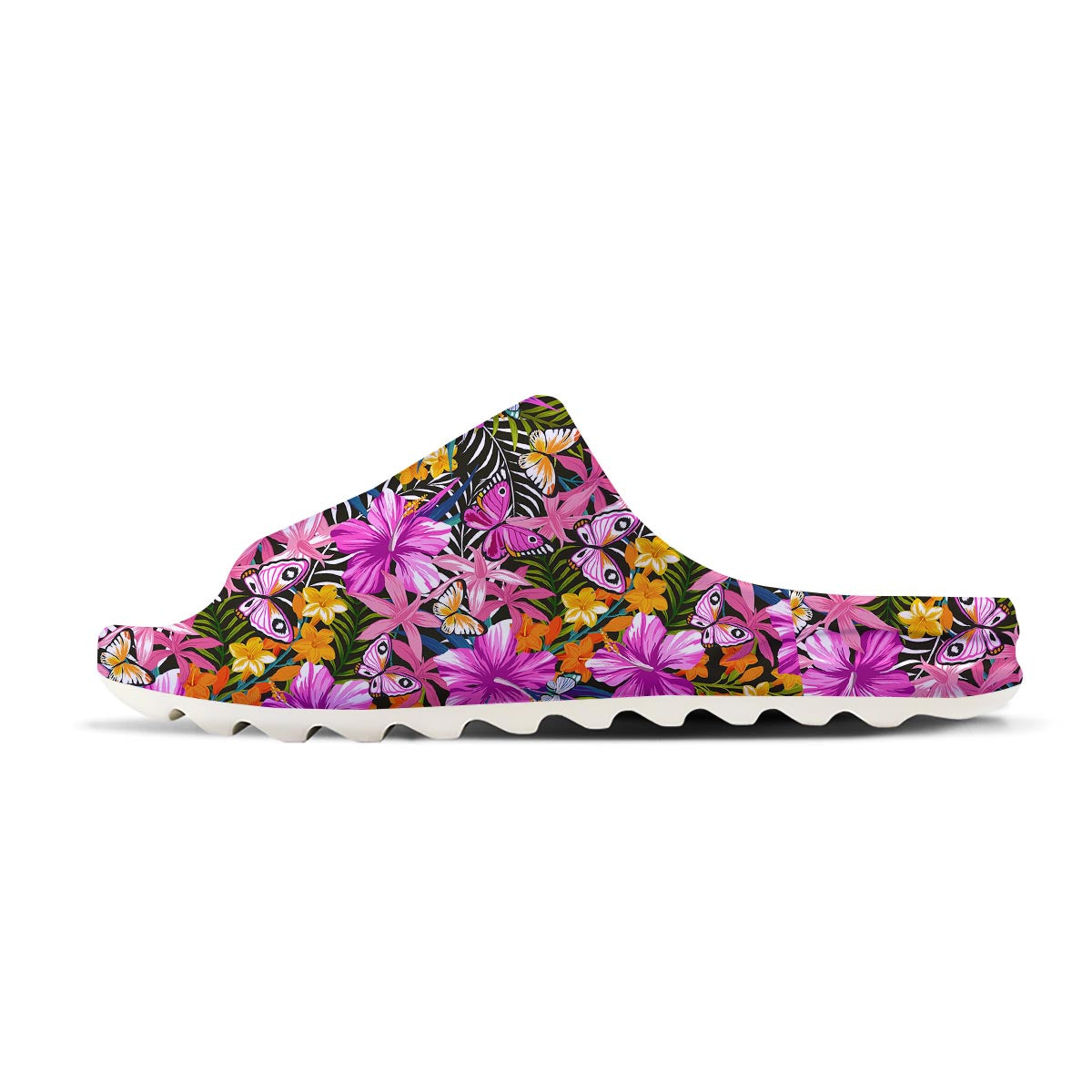 Butterfly Tropical Print Pattern Sandals-grizzshop