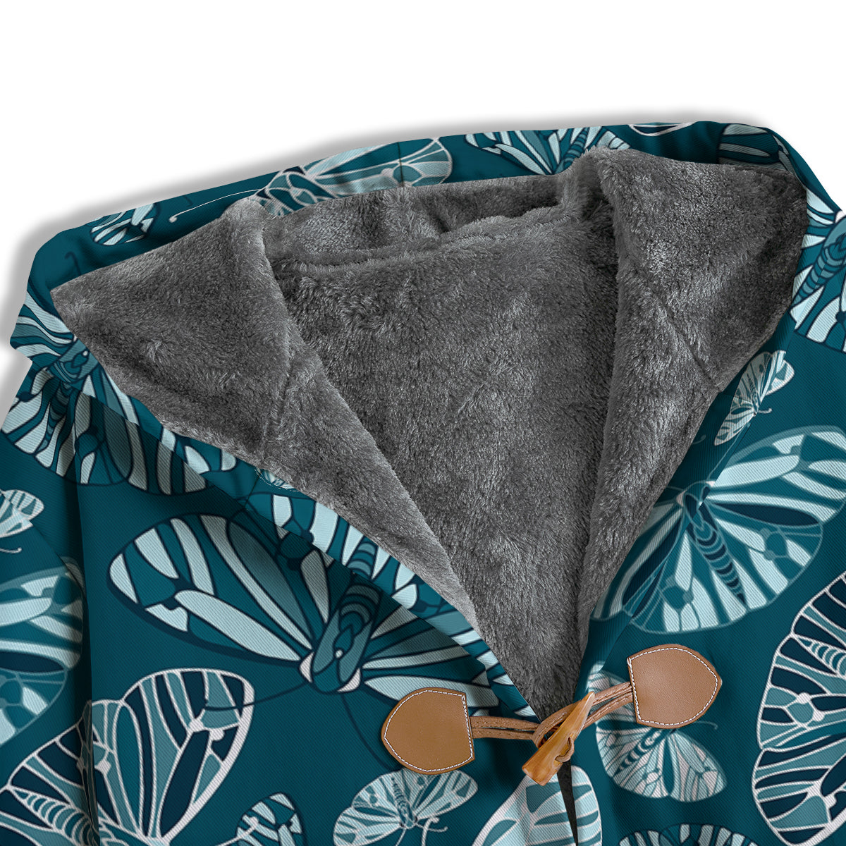 Butterfly Turquoise Print Pattern Men's Windbreaker Jacket-grizzshop