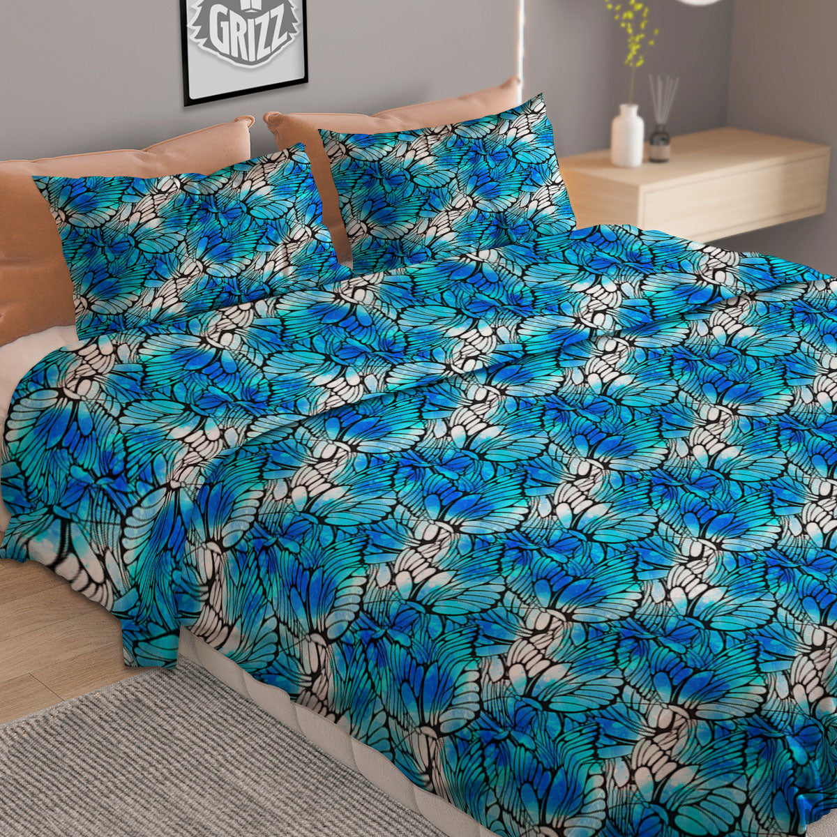 Cartoon Dartboard Print Pattern Duvet Cover Bedding Set