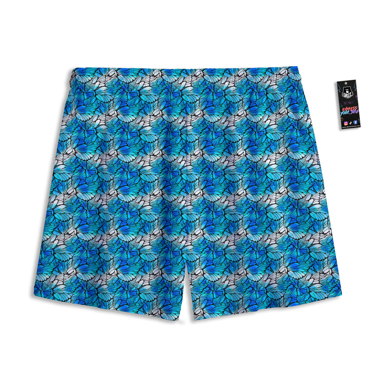 Cartoon Dartboard Print Pattern Mesh Shorts