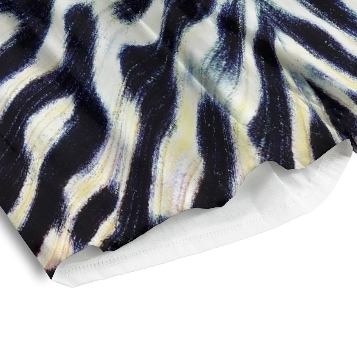 Butterfly Wing Skin Black White And Green Print Men's Athletic Shorts