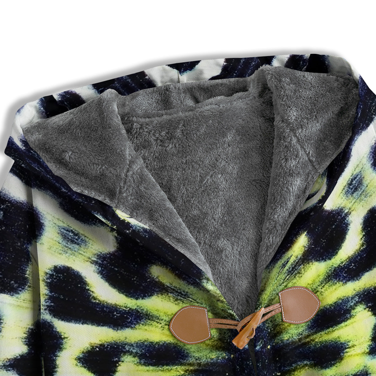 Butterfly Wing Skin Black White And Green Print Men's Windbreaker Jacket-grizzshop