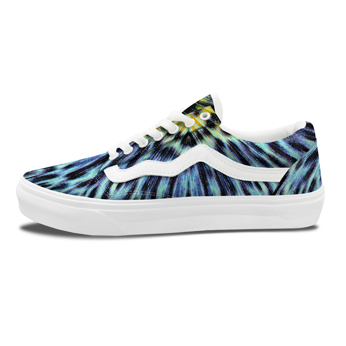 Butterfly Wing Skin Blue Print Skate Shoes-grizzshop