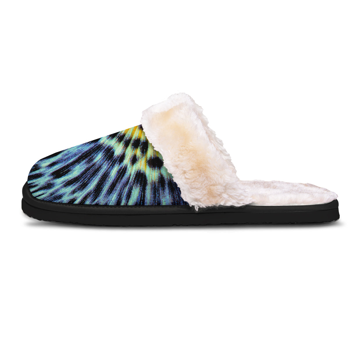 Butterfly Wing Skin Blue Print Slippers-grizzshop