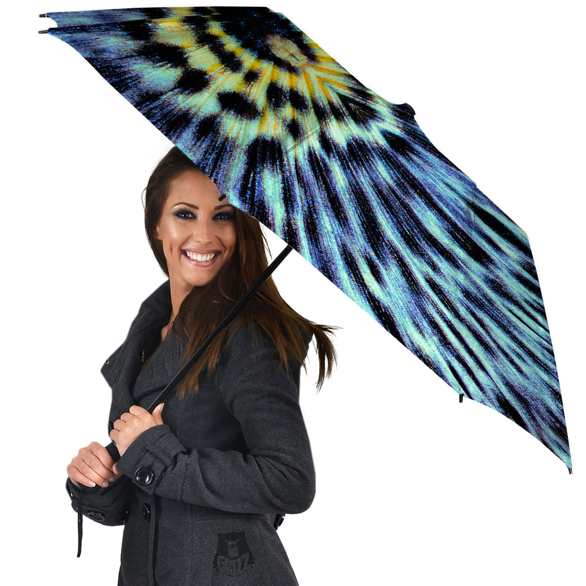 Butterfly Wing Skin Blue Print Umbrella-grizzshop