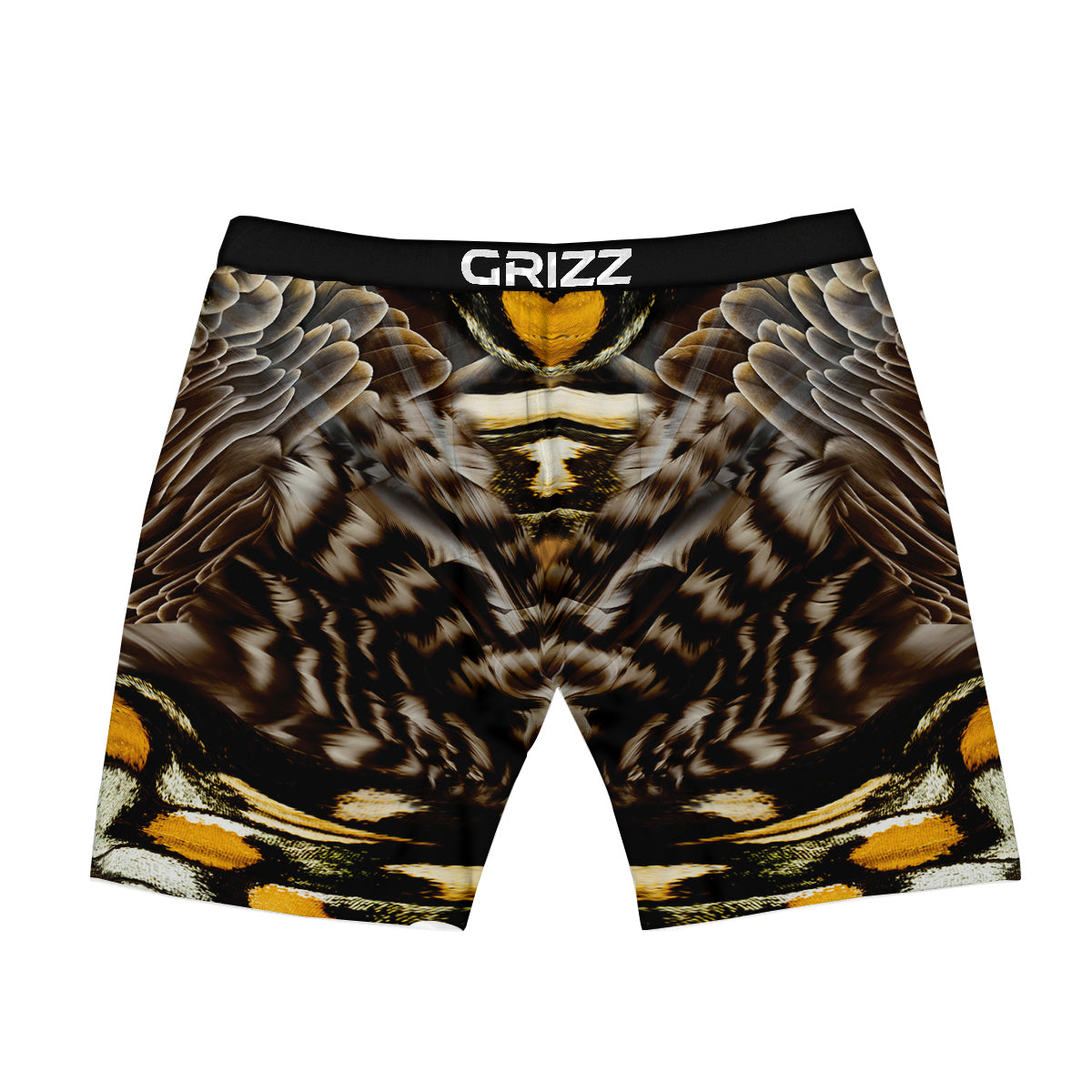 Butterfly Wing Skin Dark And Orange Print Boxer Briefs-grizzshop