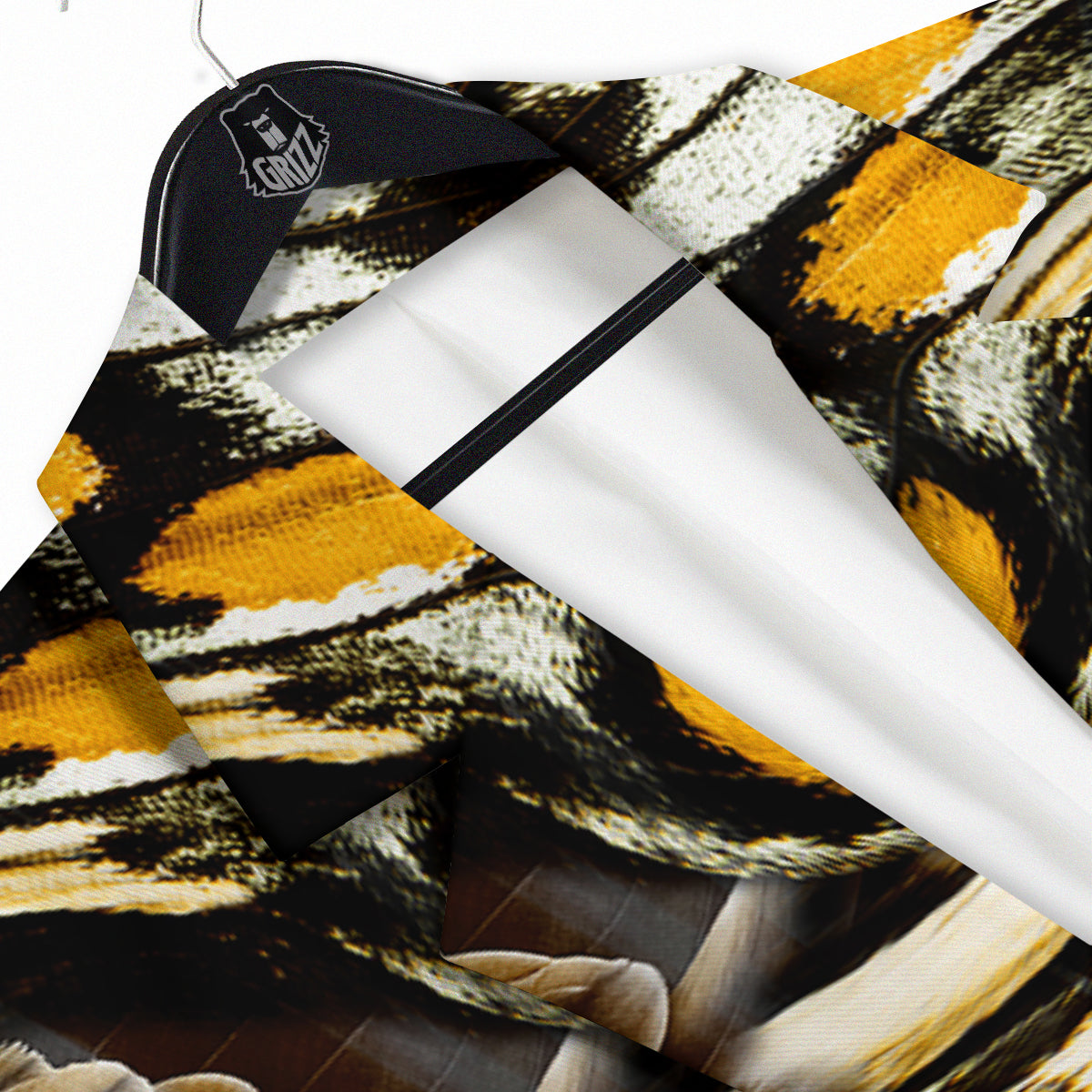 Butterfly Wing Skin Dark And Orange Print Men's Sport Coat-grizzshop