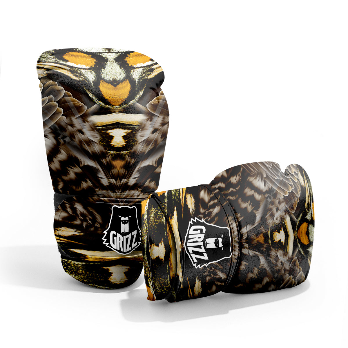 Butterfly Wing Skin Dark And Orange Print Pro Boxing Glove