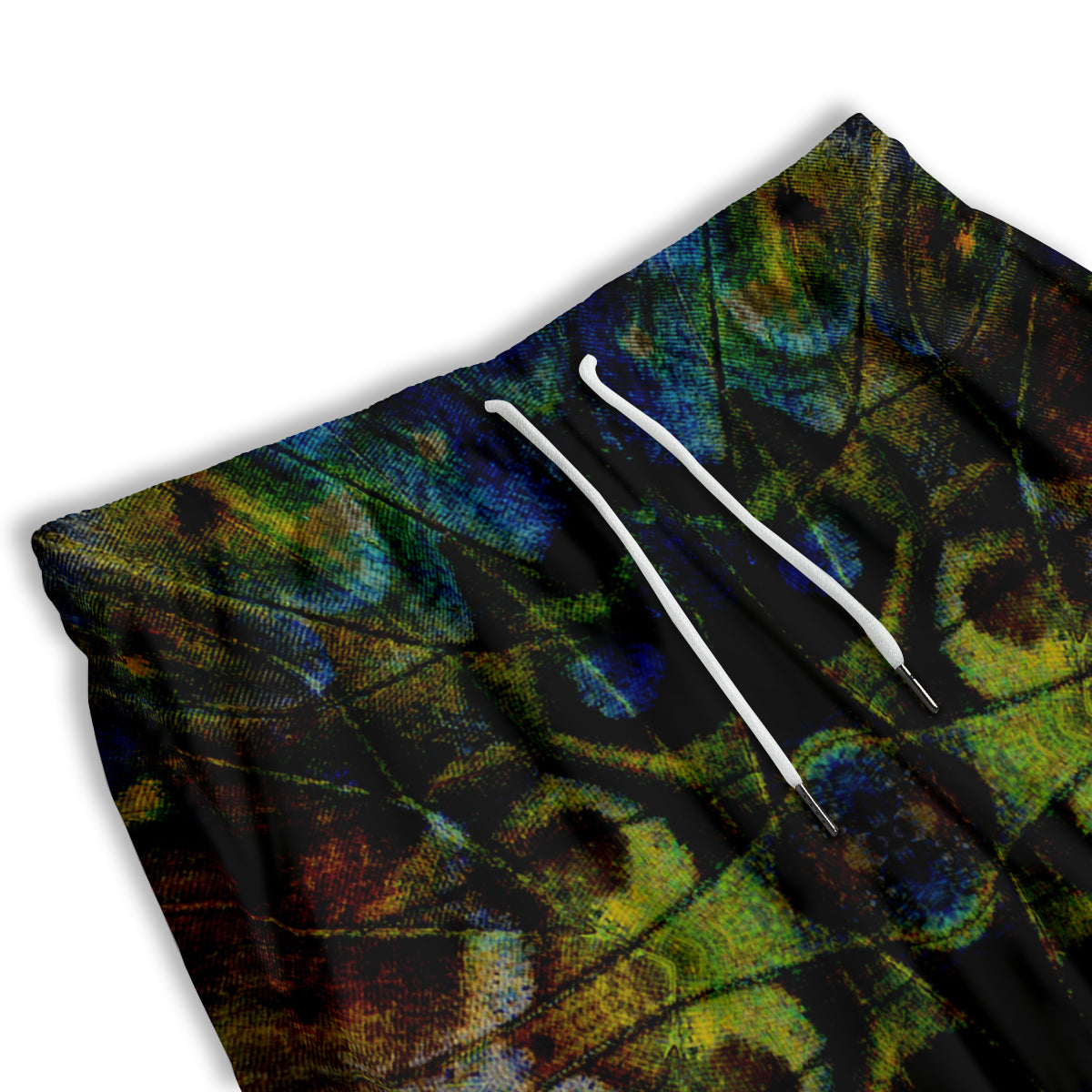 Butterfly Wing Skin Dark Print Men's Athletic Shorts