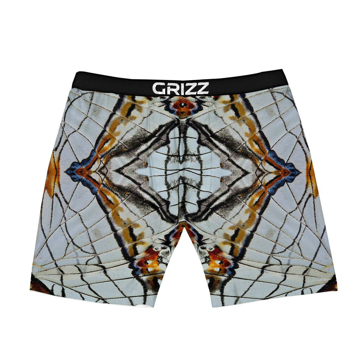 Butterfly Wing Skin Grey Print Boxer Briefs-grizzshop