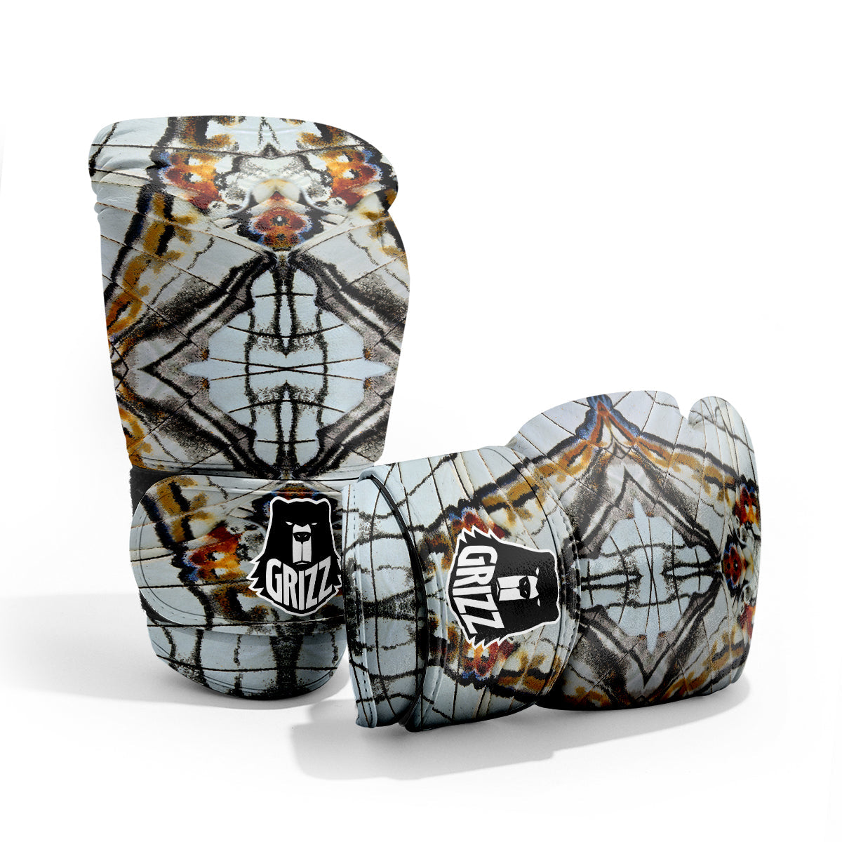 Butterfly Wing Skin Grey Print Pro Boxing Glove